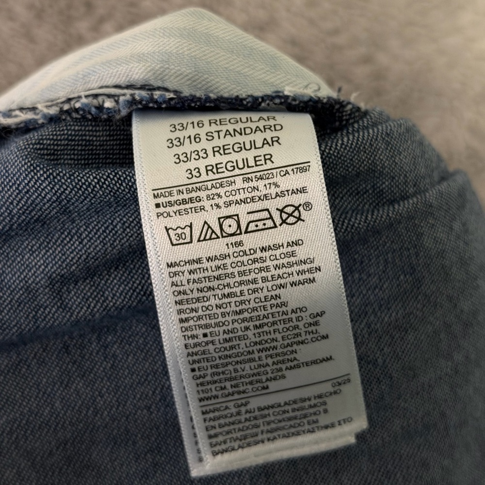 Doen x Gap Shorts Womens 16 / 34 Waist Blue Denim Button Fly High Rise NEW - Picture 6 of 13